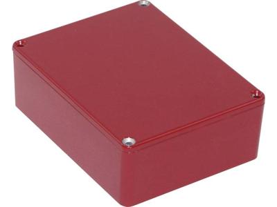 Hammond Electronics 1590BBSRD Universele behuizing 120 x 94 x 42 Aluminium Rood 1 stuk(s)