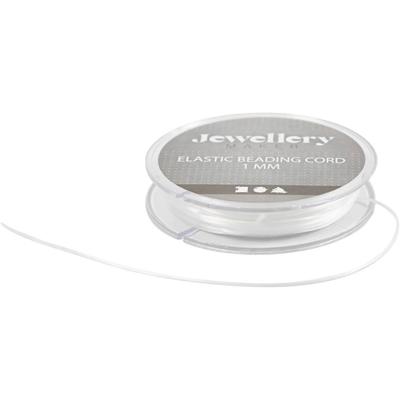 Creativ Company Elastisch koord, plat, dikte 1 mm, 10 m/ 1 rol