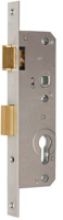 Nemef 8741 Deurslot | DM40mm | PC110mm | krukgat 8mm | voorplaat staal verzinkt 24x245mm rechthoekig | messing dag- en nachtschoot | DR 1+3 - - thumbnail