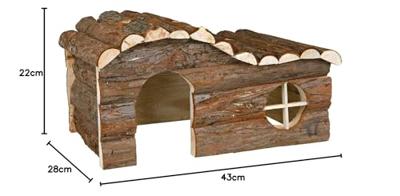 TRIXIE HUIS HANNA KONIJN SCHORSHOUT GEVLAMD 43X28X22 CM TRIXIE HUIS HANNA KONIJN SCHORSHOUT GEVLAMD 43X28X22 CM