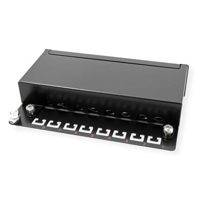 ROLINE Patchpaneel, 8 Poorts, Cat.5e (Class D), afgeschermd, zwart