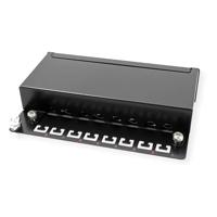 ROLINE Patchpaneel, 8 Poorts, Cat.5e (Class D), afgeschermd, zwart - thumbnail