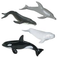 Safari speelfigurenset Whales & Dolphins junior 11 delig - thumbnail