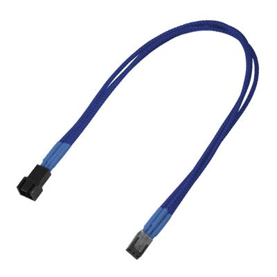 Nanoxia 3-pin koeler verlengkabel 30 cm (blauw)