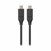 NanoCable 10.01.4101 - Kabel 3A USB-C a USB-C, USB 3.1, uso principal moviles, tables, Velocidad Transencia hasta 10Gbps., hasta 3 Amperios de carga, Gen2, macho-macho, Tipo C/M-C/M, negro, 1 mts - thumbnail