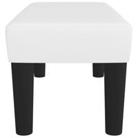 Bankje 70x30x30 cm kunstleer wit - thumbnail