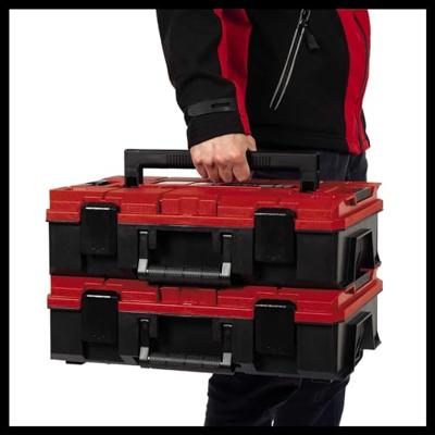 Einhell E-Case S-F 4540019 Transportkoffer Polypropyleen Rood, Zwart (l x b x h) 444 x 330 x 131 mm