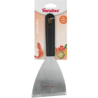 Metaltex plancha barbecue spatel 23.8x10 cm zwart/rvs Metaltex plancha barbecue spatel 23.8x10 cm zwart/rvs