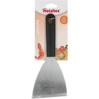 Metaltex plancha barbecue spatel 23.8x10 cm zwart/rvs - thumbnail