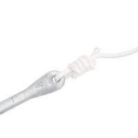 Anker met touw inklapbaar 8 kg smeedijzer zilverkleurig - thumbnail