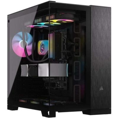 ATX Semi-toren BehuizingCorsair CC-9011283-WW Zwart Multicolour Aluminium