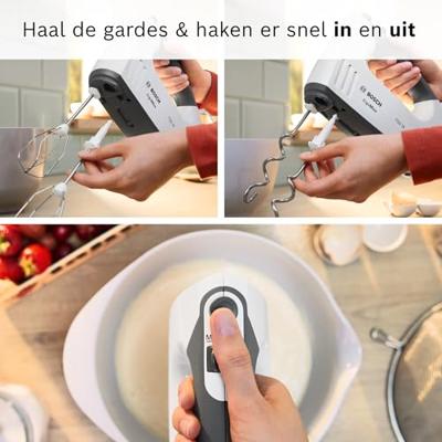Bosch MFQ37470 mixer Handmixer 750 W Zwart, Wit