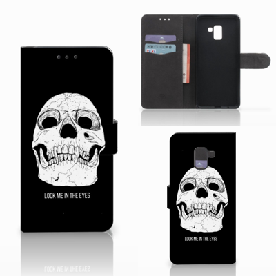 Telefoonhoesje met Naam Samsung Galaxy A8 Plus (2018) Skull Eyes
