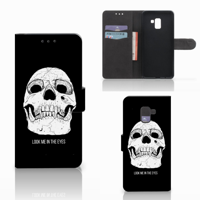 Telefoonhoesje met Naam Samsung Galaxy A8 Plus (2018) Skull Eyes - thumbnail