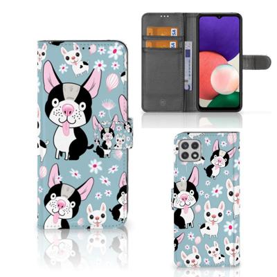 Samsung Galaxy A22 5G | Telefoonhoesje | Met pasjeshouder | Hondjes