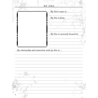 Vampire: The Masquerade 5th Edition RPG Journal Expanded Character Sheet Journal *Englische Version*