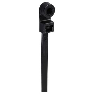 TRU COMPONENTS TC-12814176 Kabelbinder 400 mm 7.6 mm Zwart Met schroefsokkel, UV-bestendig 100 stuk(s)