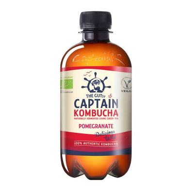 The Gutsy Captain kombucha pomegranate bio (12x 400ml) (bol)
