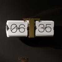 Karlsson No Case Flip Tafelklok/Wandklok 14 x 36 cm - thumbnail