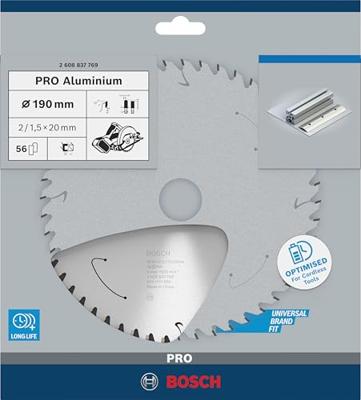 Bosch Accessoires Cirkelzaagblad St Aluminium 190X20X2/1.5X56T - 2608837770 Bosch Accessoires Cirkelzaagblad St Aluminium 190X20X2/1.5X56T - 2608837770