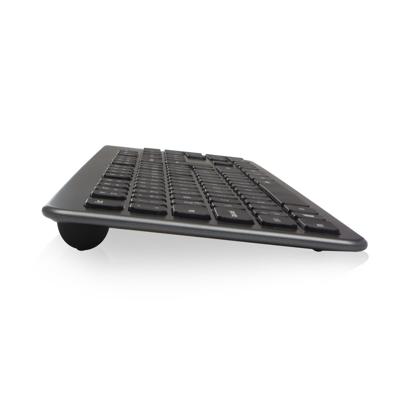 ACT AC5710 Draadloos Toetsenbord + Muis | Set | USB-C/USB-A ontvanger | Qwerty/US layout | Multimedia | Low Profile - Stille Toets | Zwart/Grijs