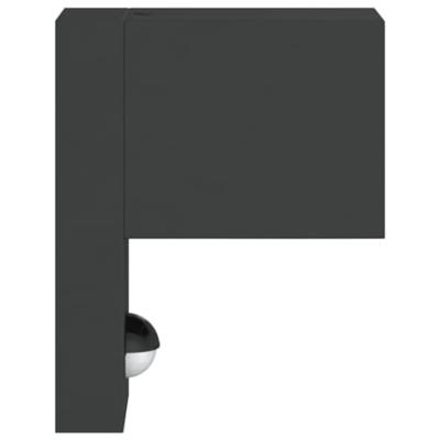 VidaXL Buitenwandlamp met sensor gegoten aluminium zwart VidaXL Buitenwandlamp met sensor gegoten aluminium zwart