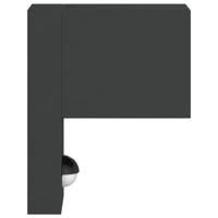 VidaXL Buitenwandlamp met sensor gegoten aluminium zwart - thumbnail
