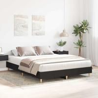 Bedframe zonder matras 150x200 cm spaanplaat zwart - thumbnail