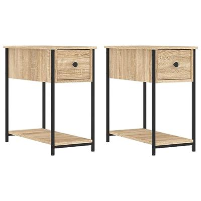 Nachtkastjes 2 st 30x60x60 cm bewerkt hout sonoma eikenkleurig
