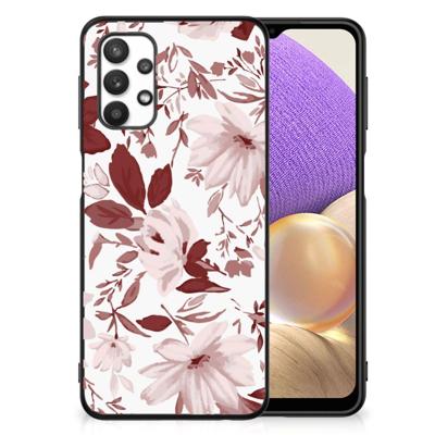 Kleurrijke Telefoonhoesje Samsung Galaxy A32 5G Watercolor Flowers Kleurrijke Telefoonhoesje Samsung Galaxy A32 5G Watercolor Flowers