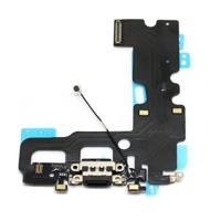 Charging Port + Audio Flex Cable for iPhone 7(Black) - thumbnail