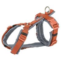 Trixie hondentuig premium trekking roest bruin / grafiet grijs - thumbnail