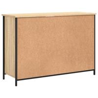 Dressoir 100x35x70 cm bewerkt hout sonoma eikenkleurig - thumbnail