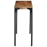 Wandtafel 110x35x76 cm massief mangohout en ijzer bruin - thumbnail