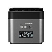 Hähnel - ProCube 2 - DSLR Duo Charger - voor Nikon - EU/UK/USA stekker - Oplader voor EN-EL14, EN-EL15 en EN-EL25 batterijen - Ingebouwde USB-laadpoorten & AA slots - thumbnail