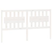 Hoofdbord 165,5x4x100 cm massief grenenhout wit - thumbnail