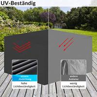 Tuinmeubelhoes Antraciet 308x138x89cm - thumbnail