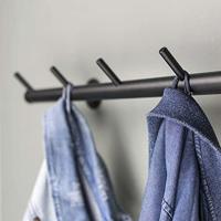 Kapstok Montana Zwart 5-haaks - thumbnail