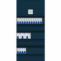 11 groepenkast 3 fase 400V 3 aardlekschakelaars 1 groepen hoofschakelaar 40A 3 rijen - thumbnail