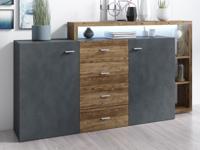 Dressoir BOTSWANA 2 deuren 4 lades matera/eik appenzeller - thumbnail