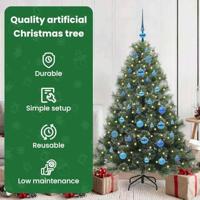 Kunstkerstboom met 150 LED met standaard Groen 150 cm PE en PVC - thumbnail