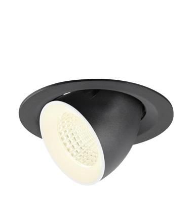 SLV InbouwspotNuminos Gimble M zwart/wit 4000K - 55gr - 1009584