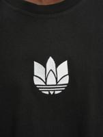 adidas Originals / t-shirt 3D Trefoil in zwart - thumbnail