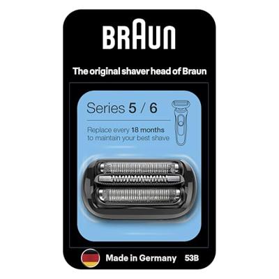 Braun Scheerblad / 53B / Series 5/6 Scheerhoofden Zwart - thumbnail