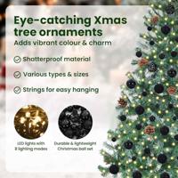 VidaXL Kunstkerstboom met 300 led groen 180 cm pvc en staal - thumbnail