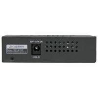StarTech.com 4-poorts Gigabit Midspan - PoE+ Injector - 802.3at en 802.3af - Wandmonteerbare Power over Ethernet Midspan (POEINJ4G) Zwart - thumbnail
