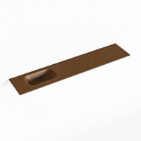 MONDIAZ EDEN Rust solid surface inleg wastafel voor toiletmeubel 110cm. Positie wasbak links - thumbnail