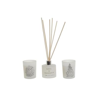 Kaarsenset DKD Home Decor Wit Kerstmis 5 x 5 x 6 cm Kaarsenset DKD Home Decor Wit Kerstmis 5 x 5 x 6 cm