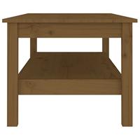 Salontafel 110x50x40 cm massief grenenhout honingbruin - thumbnail