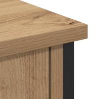 TV-kast artisanaal eikenkleurig 101 x 35 x 65 cm Bewerkt hout - thumbnail